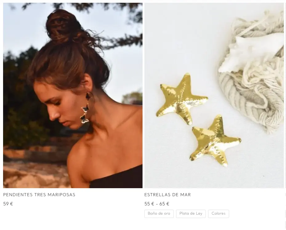 Tienda online joyería