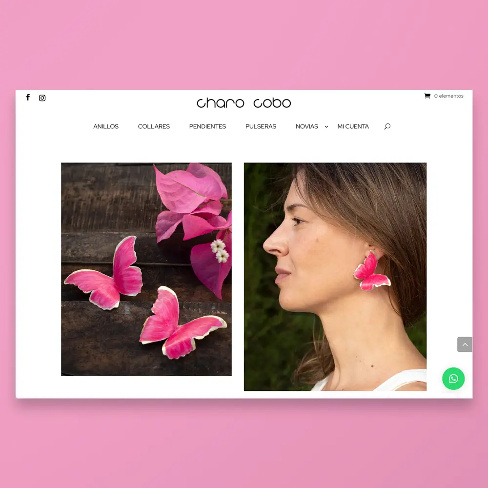 E-commerce joyería Diseño de tienda online de joyería artesanal