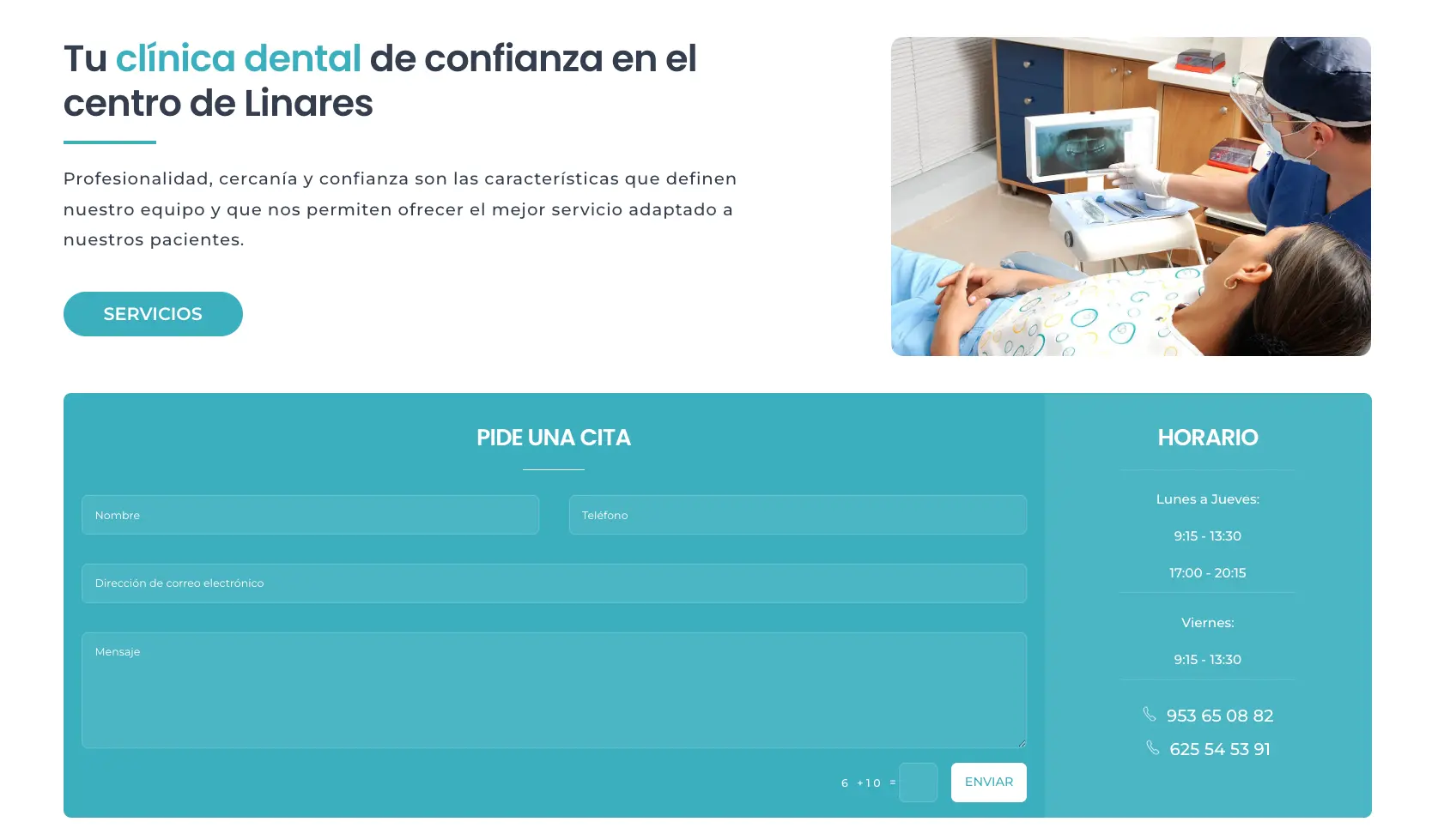 diseno web clinica dental
